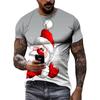 Merry Christmas Santa Claus Graphic T Shirt 3D Christmas Present Printing T-shirts For Men Kids Fashion Clothes Women Funny Tees