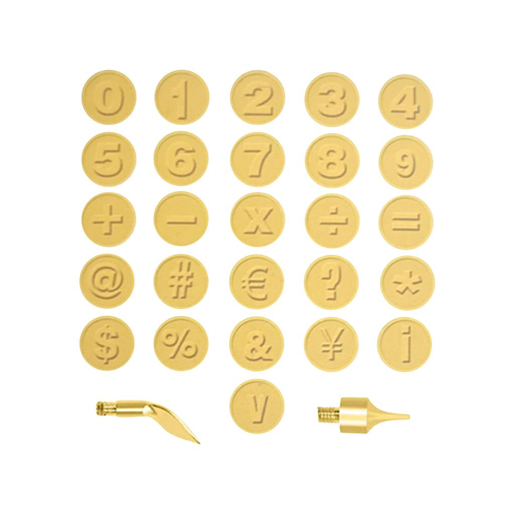 Набор для выжигания по дереву / резьбы по дереву из 28 предметов, паяльник с буквами, DIY-инструменты, шаблон алфавита и цифры для тиснения и резьбы по дереву