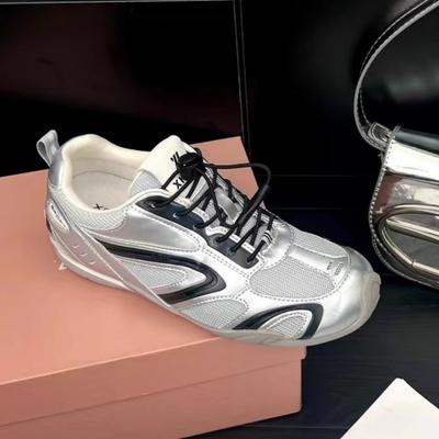 Ретро кроссовки женские 2025 новые летние сетчатые дышащие тренировочные кроссовки Forrest Gump на платформе повседневная спортивная обувь