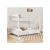 Lit superposé - MUVOE - 140x200 cm - Métal - Blanc - 2 places