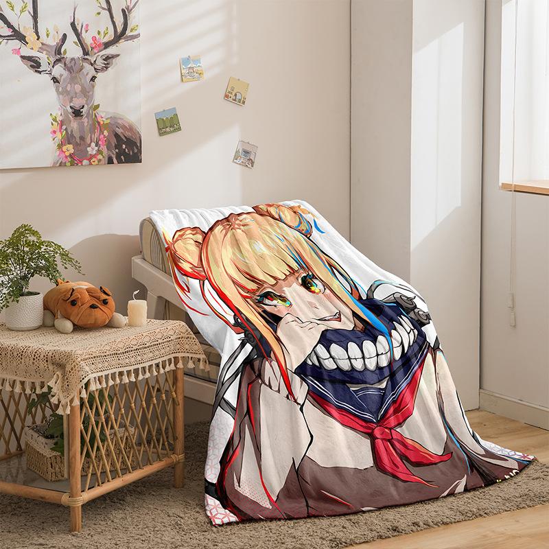 Мультяшная серия Геройская академия Двустороннее фланелевое одеяло с 3D цифровой печатью