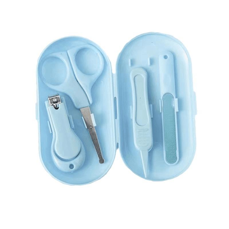 Набор для ухода за ногтями новорожденных, детский маникюрный набор, безопасные ножницы, набор из 4 предметов, набор для ухода за детьми, медицинские наборы, инструменты для ухода за младенцами