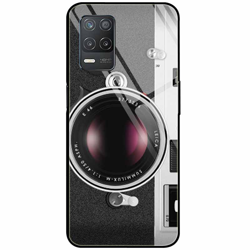 Закаленное Стекло Чехол Для Realme Narzo 30 5G Чехол Narzo30 Жесткий Защитный Задний Funda для Realme 8 5G Стекло Realme8 5G Coque Милый