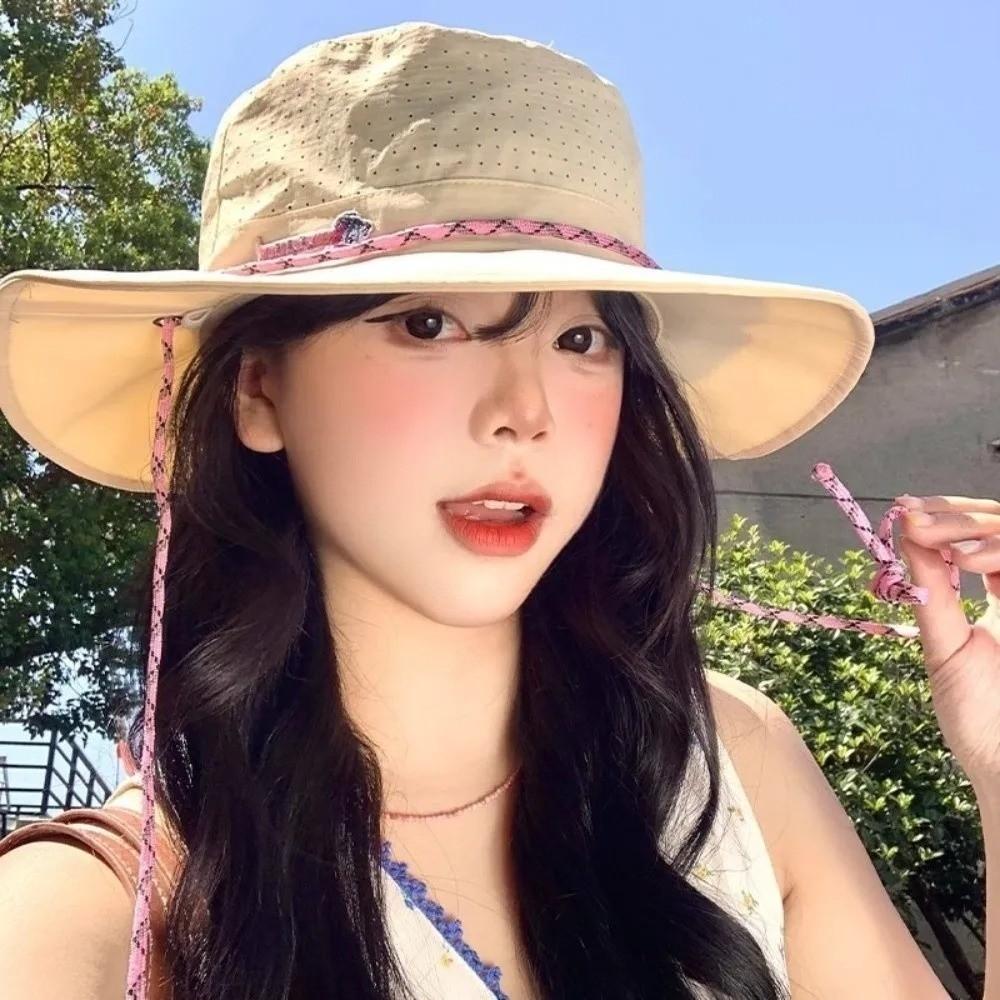 Foldable Fisherman Hat Large Brim Sun Cap New Sun Protection Hat Women