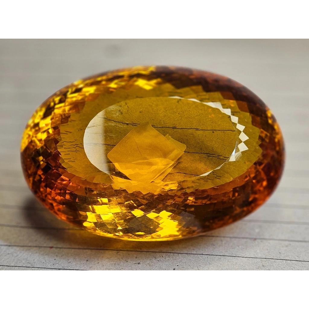 Natural Orange Topaz Oval Cut 899.95 Ct Excellent Certified Loose Gemstone