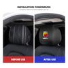 ASF1 Car Seat Headrest Neck Pillow Dustproof Protective Cover compatible for Abarth FIAT 500 Ducato Stilo Palio UNO Astra Bravo Tipo