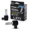 PIAA LED для ламп 6000K 12V 17W 4500лм Соответствует требованиям техосмотра 2 штуки LEH262 Фары/Противотуманки (Тип без контроллера) H8/H9/H11/H16