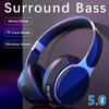 Foldable Wireless Bluetooth 5.0 Stereo Headphones Noise Cancelling Audio Headset for Sports Music Player with HD Mic Support TF Card