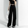 Simple Korean Version of High-waisted and Thin Wide-leg Jeans for Women's New Spring and Autumn Loose Personalized Floor-mopping Jeans