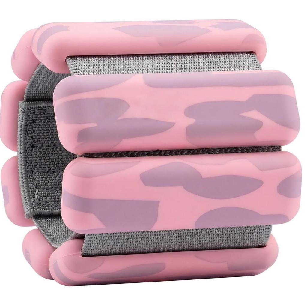 Adjustable Silicone Weighted Non-Slip Wristbands for Home Fitness & Yoga (Pair)