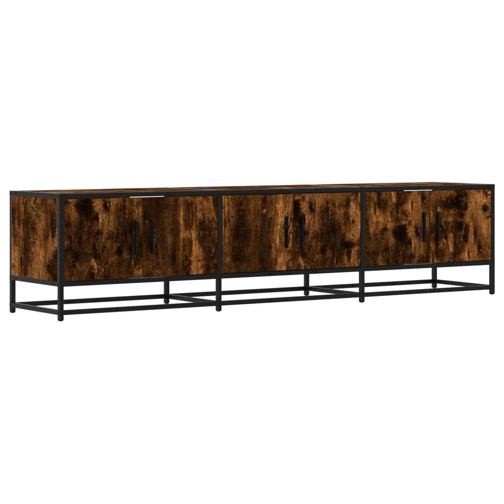 TV Cabinet Smoked Oak 180 x 35 x 41 cm Wood Based Panel