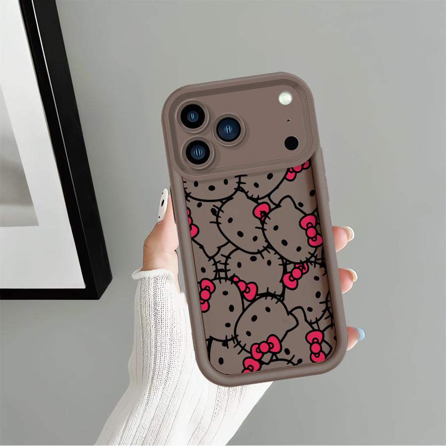 Чехол для Apple iPhone 17 Pro Max 16e 16 15 11 13 Mini XR Air XS 12 14 Plus Чехол для телефона Sanrio Мультфильм Hello Kitty