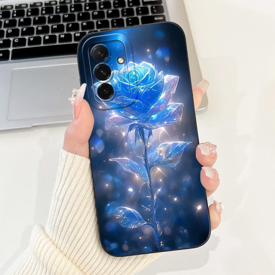 Для Samsung Galaxy A36 A56 5G Чехол SM-A366B SM-A566B Обложка Популярные Цветы Девушки Мягкий Силикон Матовый Funda на GalaxyA56 A 56 Capa