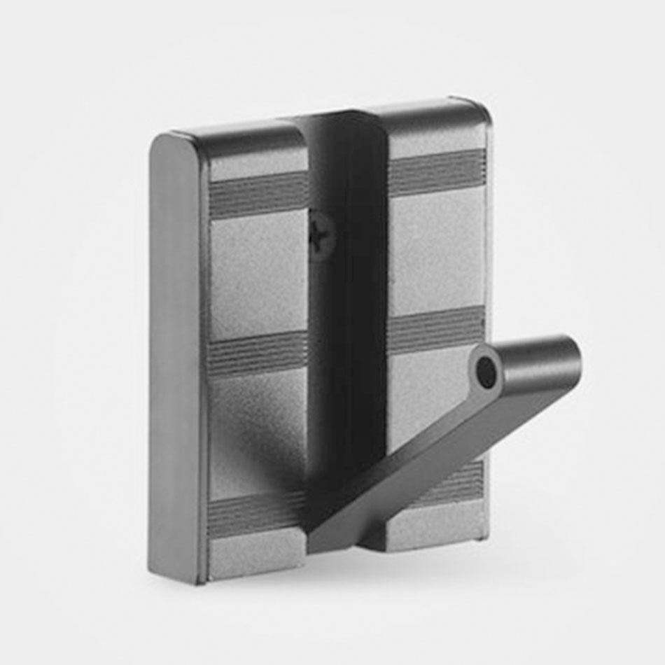 Невидимый складной настенный крючок, черный, серебристый, золотой, алюминиевый, для прихожей, ванной, туалета, двери, для хранения одежды и полотенец 1 2 3 4 5 6 Крючки