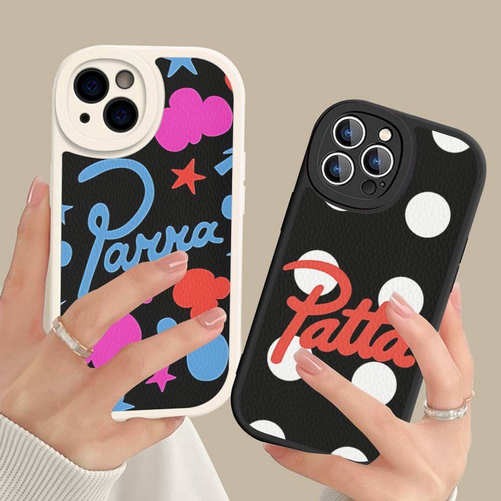 Модный Чехол для Телефона P-pattas Для IPhone 16 15 14 13 12 11 Pro Max Plus Кожаный Ударопрочный Чехол