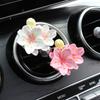 Ins-Style Summer Peach Blossom Cute Pink Air Conditioner Vent Clip Decoration Perfume Aroma Diffuser Stone