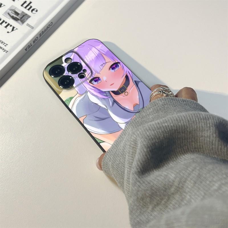 Чехол для телефона Nekomata Okayu HOLOLIVE для iPhone 14 13 11 12 Pro 8 7 Plus X 13 Pro MAX XR XS MINI SE 2020 черные чехлы