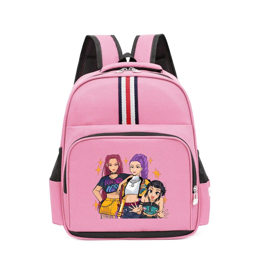 Kpop Demonunter Kids Backpack College Wind Large Capacity Student School Bag