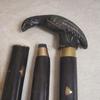 Латунная воронья черная ручка трость голова ручка деревянная трость трость 3 части открытые аксессуары запасная часть подарок