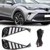 Многофункциональная светодиодная лампа-отражатель для Toyota C-HR CHR Дневной ходовой огонь Динамический Желтый Белый Указатель поворота Дневной свет Противотуманная фара 12В