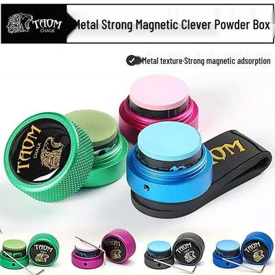 Taom Taomu Сильный Магнитный Круглый Металлический Бокс для Мела для Бильярда