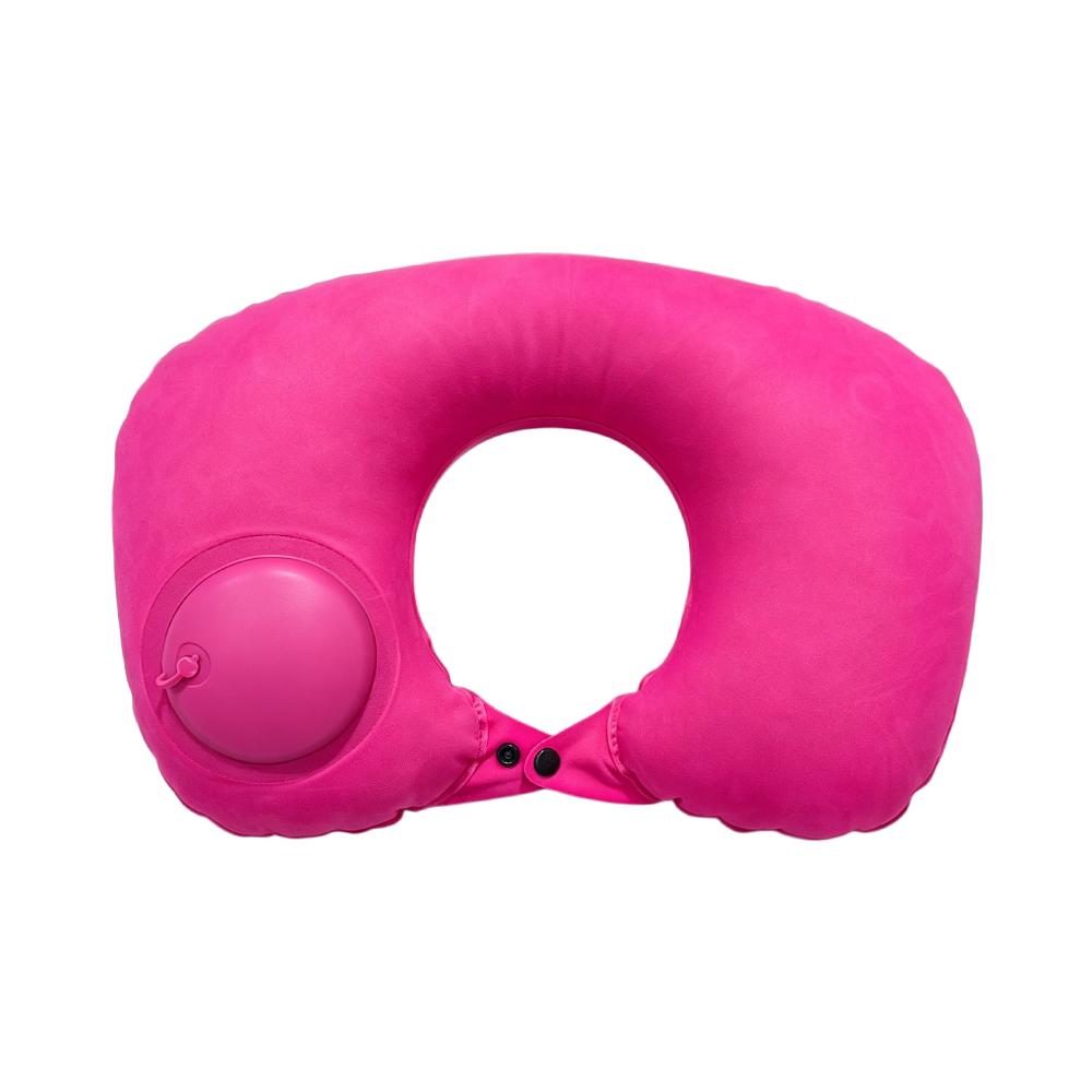 1 U-shaped inflatable neck pillow, portable compression inflatable U-shaped support pillow, office travel outdoor neck pillow