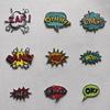 Letter Embroidered Patches On Clothes Self-adhesive Applique Patch Iron On Patches For Clothing Stickers Sewing Badge HELLO WOW