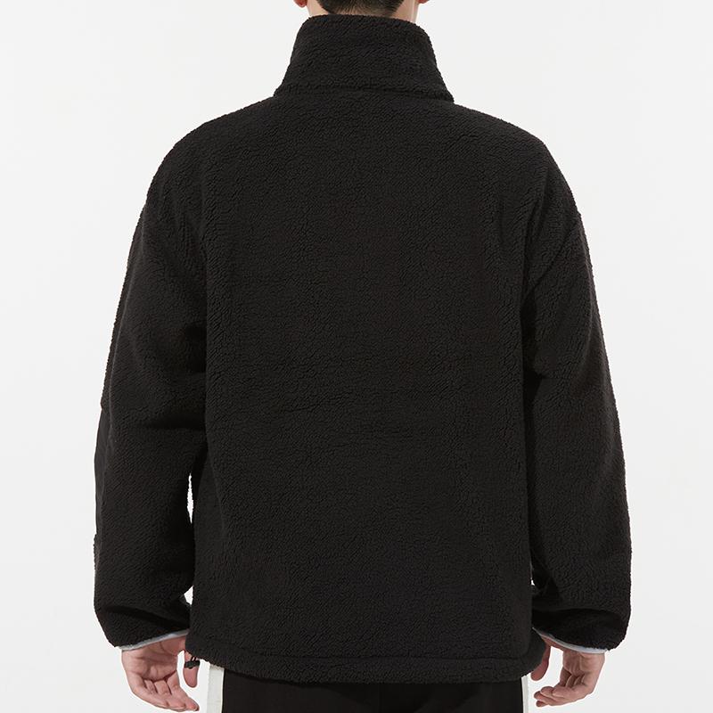 Puma Куртка Sherpa Bonded с вышитым логотипом и воротником-молнией Мужская верхняя одежда Черный 534930-01