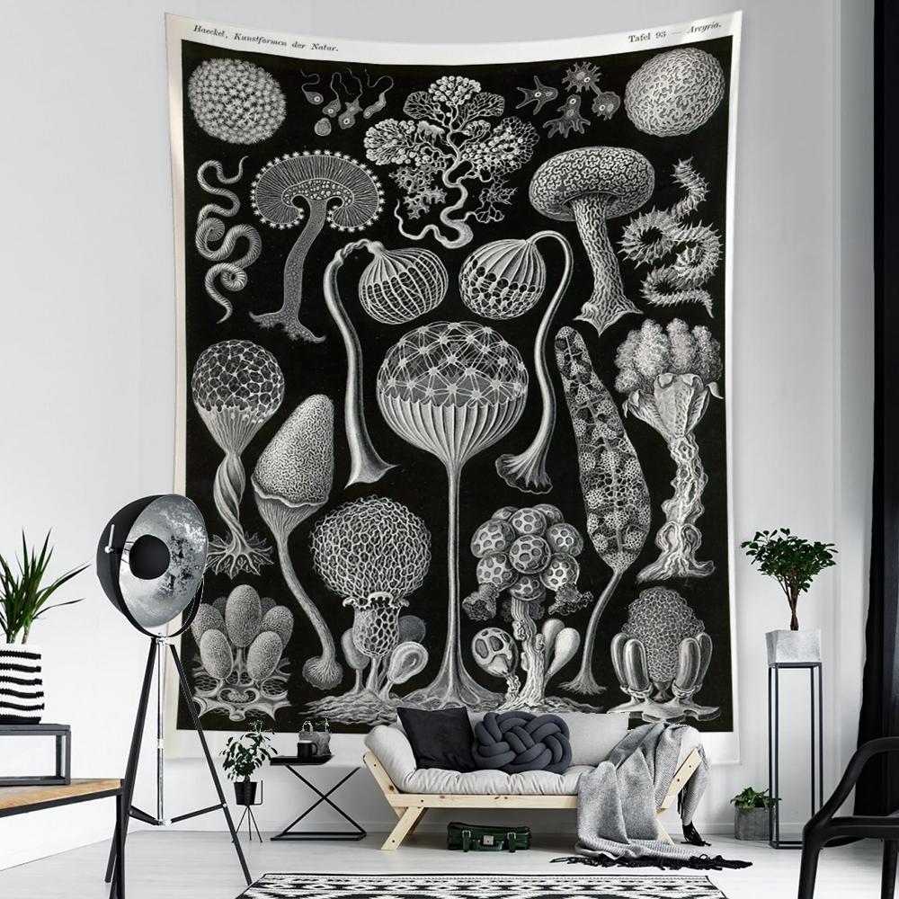 Пример морской жизни, картина, гобелен, настенная карта Таро, хиппи, богемный стиль, психоделическое искусство, домашний декор