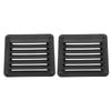 2pcs 141*125mm Ventilation Opening Black Ventilation Side Wall  Side Wall Installation