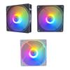 120 мм вентилятор для корпуса ПК 12 В Большой 4-контактный 1200 об/мин RGB для настольного компьютера Охлаждение Цветной Светящийся 12 см Вентилятор корпуса