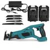 288V 1500W Brushless Cordless Reciprocating Saws With 2Battery Metal Wood Cutting Tool Electric Saws For Makita Battery
