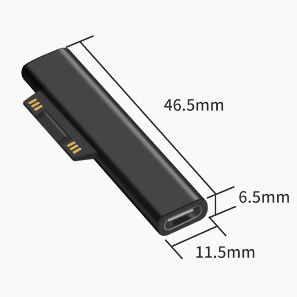 Магнитный адаптер питания USB Type C для преобразователя головки USB C Female для Surface Pro 3 4 5 6 Surface Book USB C Адап