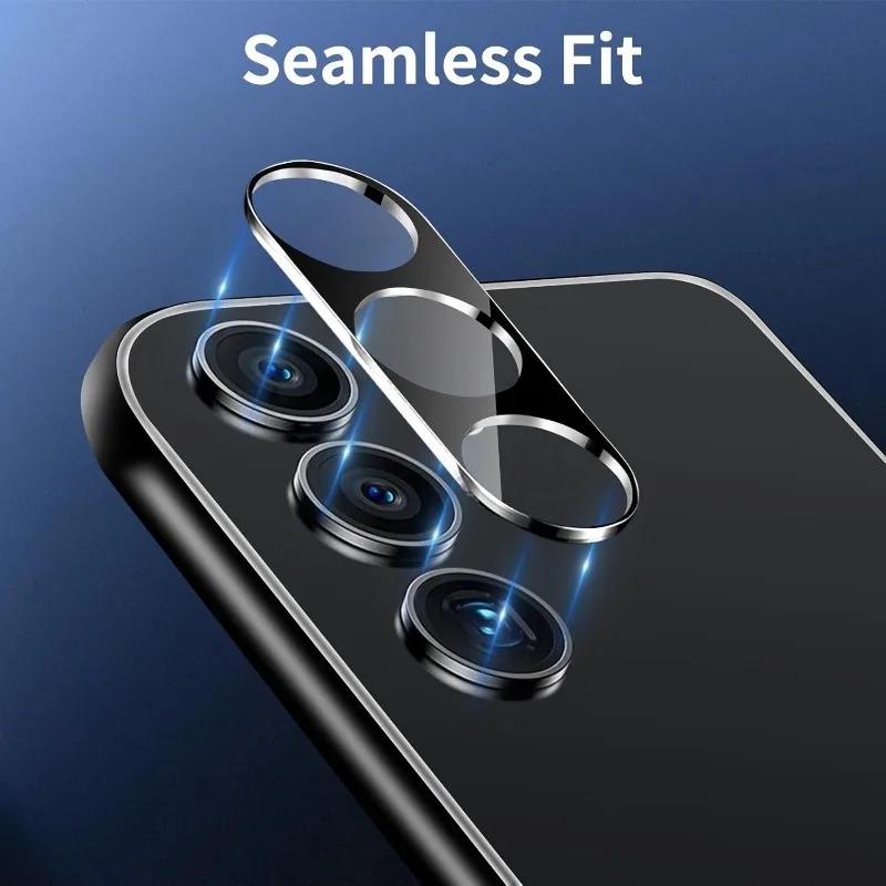 2PCS Camera Lens Case For Samsung Galaxy S25 S24 Ultra A16 A36 A56 A35 A55 A15/Xiaomi Redmi Note 13 14 Pro Tempered Camera Protector Lens Ring Film