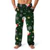 Мужские домашние брюки с принтом по всей поверхности, пижамные брюки для сна, длинные брюки, пижамные брюки