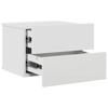 Nightstand White 40 x 30 x 30 cm Particleboard