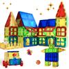 112PCS Magnetic Tiles Big Size Magnet Construction Building Blocks Collections Designer Educational Game Toys for Kids Best Gifts