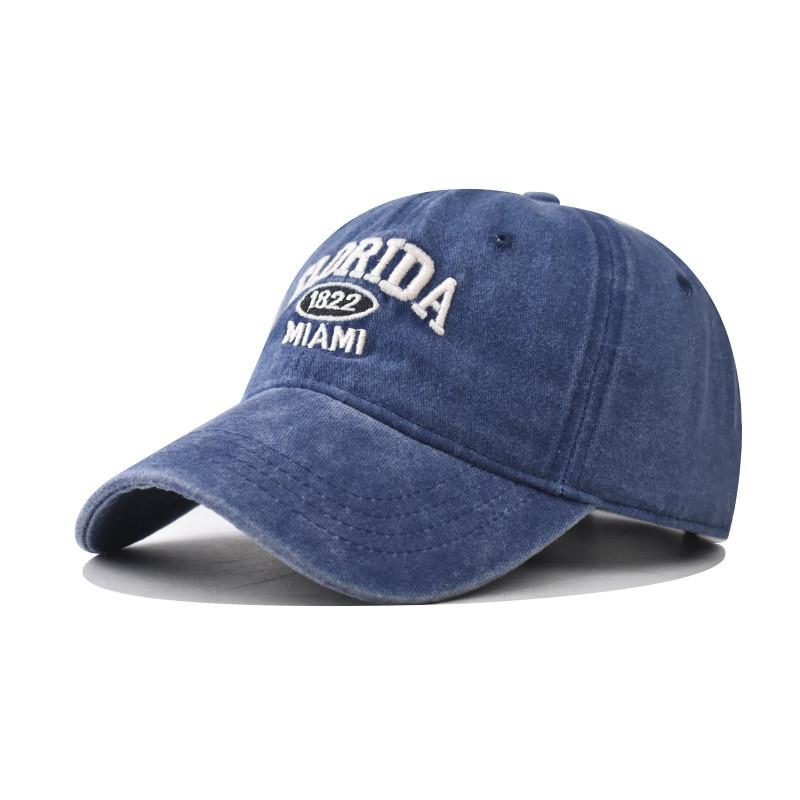 Florida Embroidery Letter Miami Baseball Cap Curved Brim Summer Hats Travel