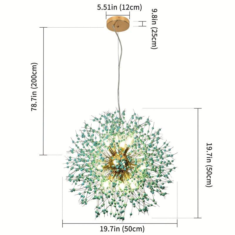 Люстра одуванчик подвесной светильник для гостиной столовой украшение дома