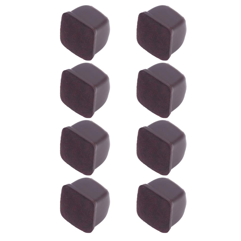 8 шт. Чехол на ножку стула TPE Защита пола Набор колпачков для ножек мебели для стола, табурета, коричневый L