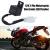 New 12V 2-Pin Motorcycle Electronic LED Flasher Relay LED Signal LED Blinker Light Indicator Turn Relay Flasher Turn Bulbs P3Z7