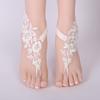 Beach Legs Decorated with Lace Flowers Anklets Wedding Dress Accessories Bridal Feet