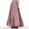 Fluttering Draping Pressed Wrinkled Half-body Skirt Plus Size Women's Skirt Loose Oversized Swing Skirt