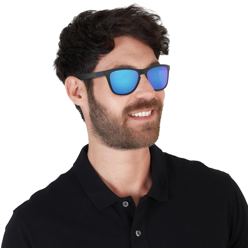 Солнцезащитные очки 0OO9245 Frogskins Матовый черный Один размер Prizm Сапфировые Легкие Спортивные [Oakley] Мужские /