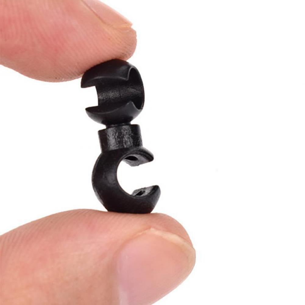 10/20pcs Bicycle MTB Brake Cable S Style Clips Rotating Buckle Hose Guide Bike Cross Line Hook Tidy Clip Ring Clasp Cycling