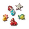 Набор из пяти предметов принцессы Ариэль, аксессуары для обуви из цинкового сплава, женские, разноцветные