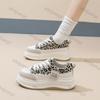 Women's Sneakers 2025 Spring Lace Up Platform Soft Sole Sports Shoes for Women Thick Sole Comfortable Non Slip Trainers