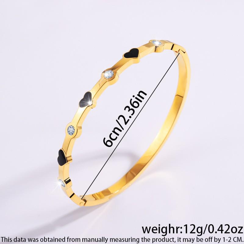 Starry Sky Full Diamond Titanium Steel Bracelet – Versatile, No-Fade Silver Women's Fashion Accessory