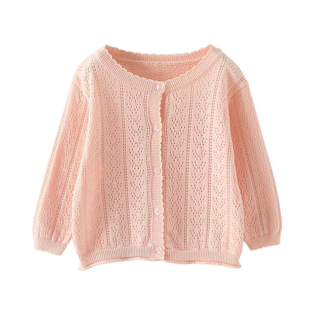 Вязаные свитера для девочек, куртки, полый детский вязаный кардиган, детская куртка с длинными рукавами для девочек, шаль, детское пальто