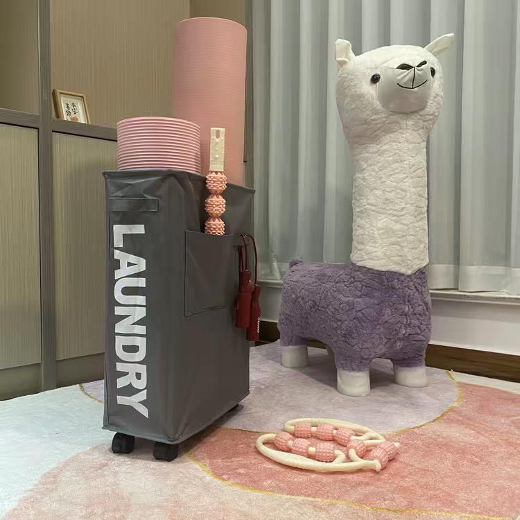 Single Compartment Oxford Cloth Laundry Basket and Storage Box for Bedroom